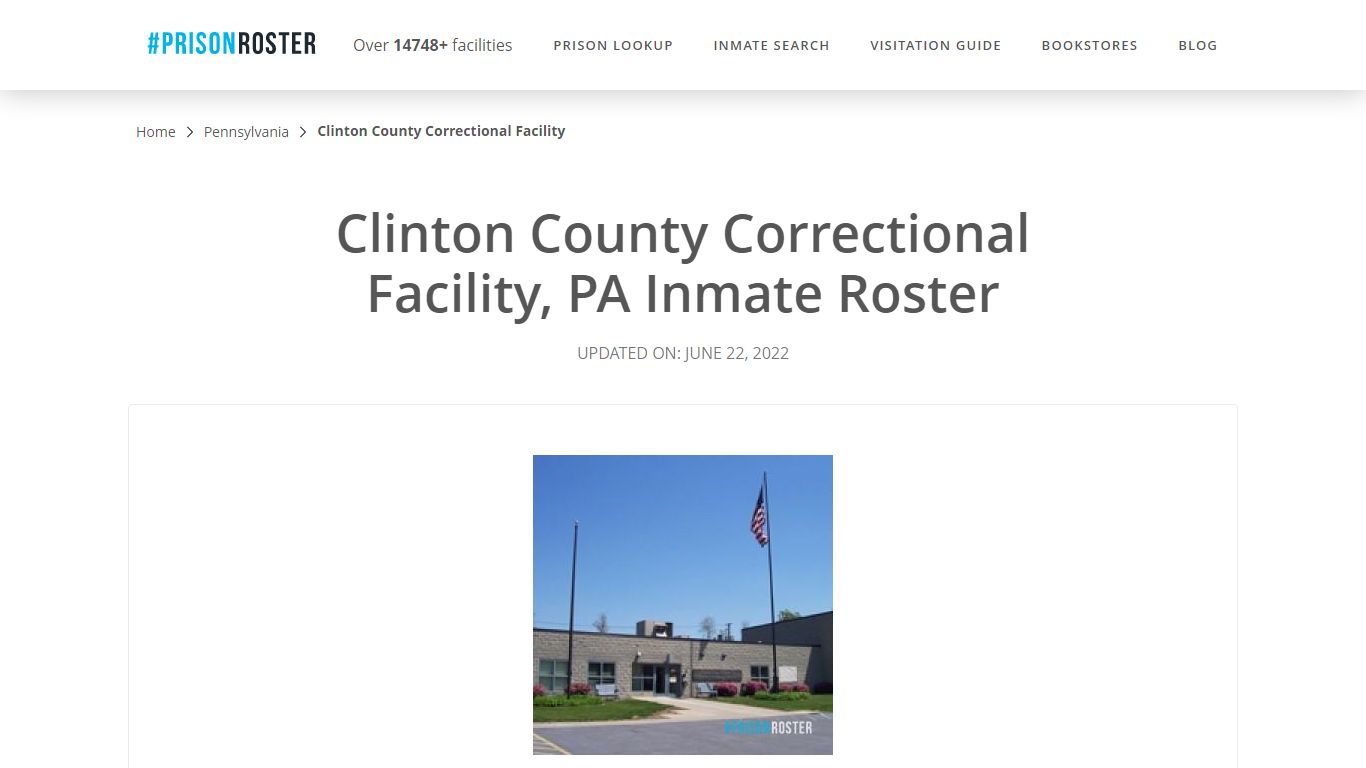 Clinton County Correctional Facility, PA Inmate Roster
